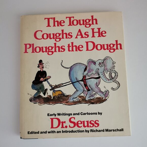 1987 The Tough Coughs as He Ploughs the Dough Book Vintage Early Seuss Marschall - Picture 3 of 10